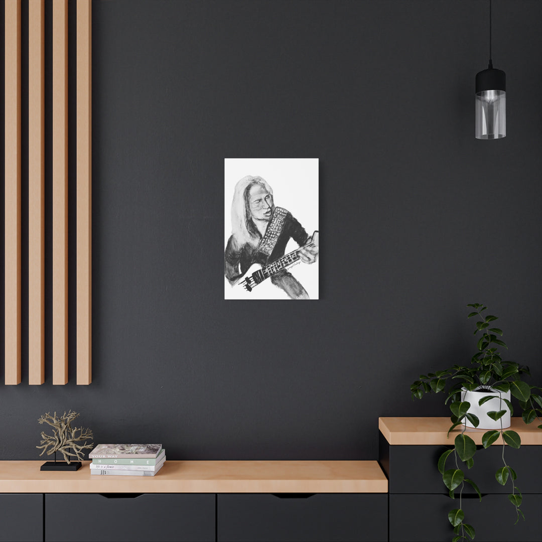Canvas Print - Dana Strum Bass Player Portrait