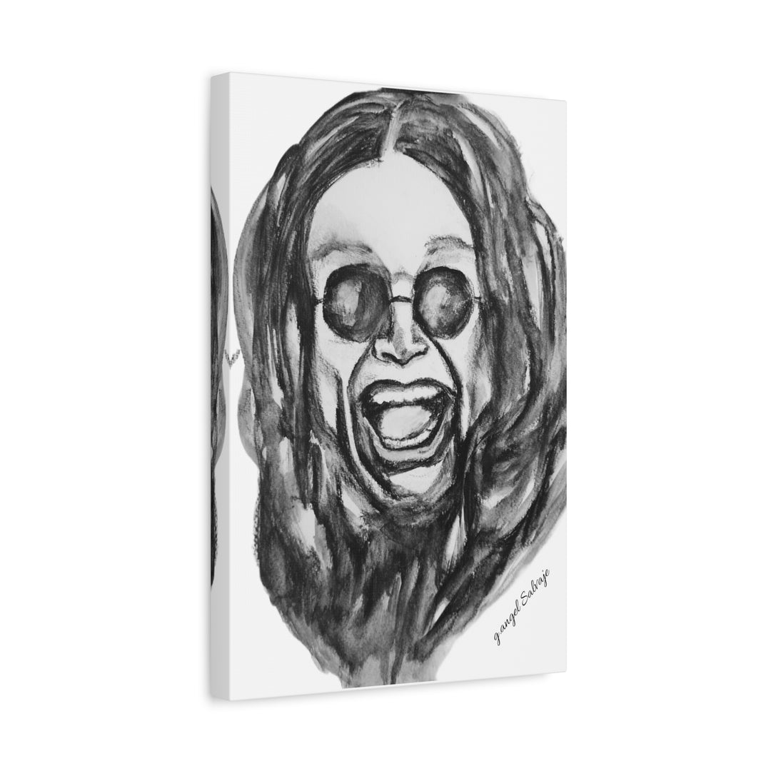 Canvas Print - Ozzy Osborne Painting by g angel Salvaje