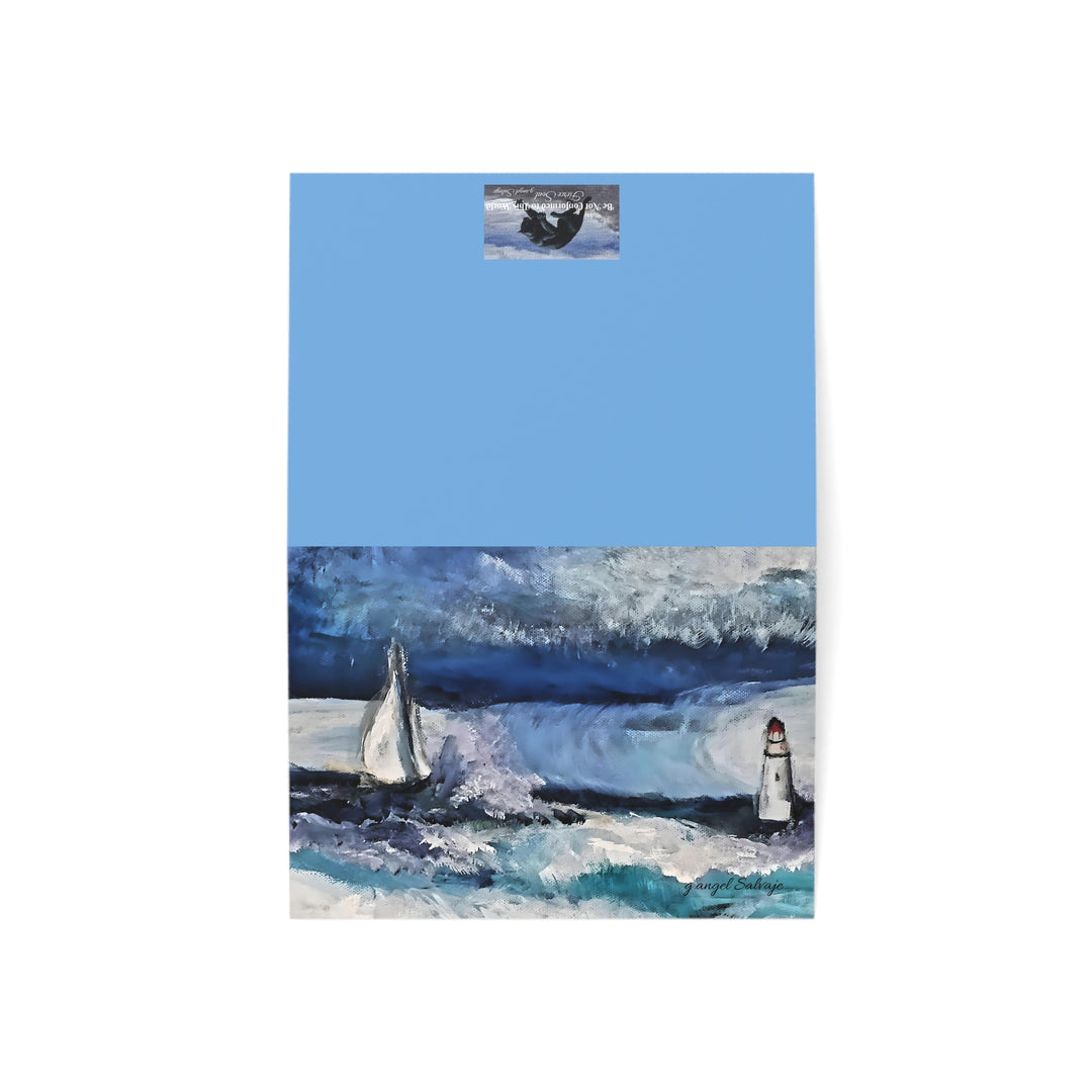 Encouragement Greeting Cards Set Anybody Listening? Drew me out of deep waters