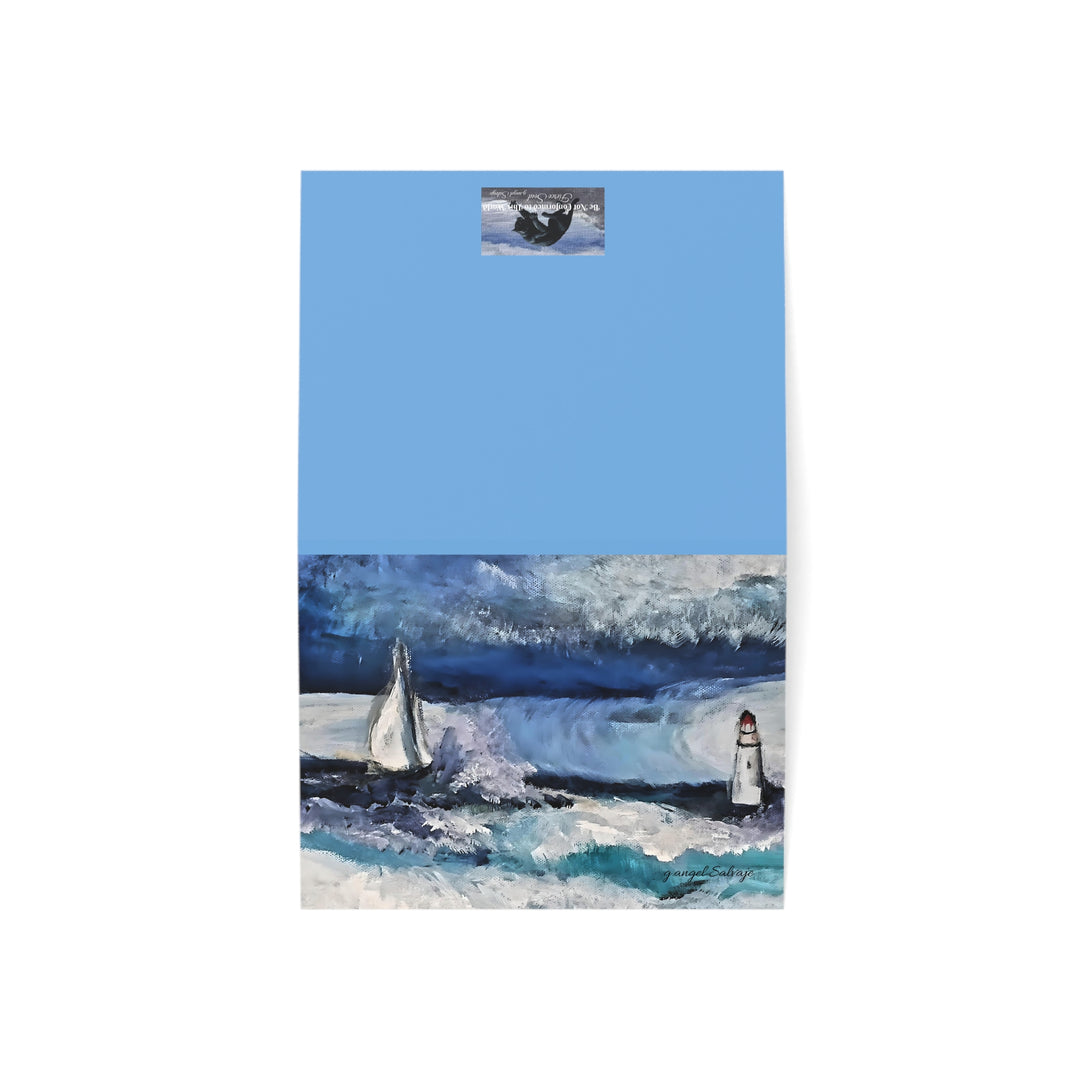 Encouragement Greeting Cards Set Anybody Listening? Drew me out of deep waters