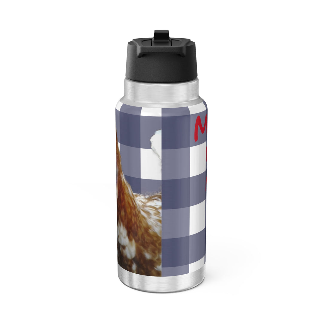 Red  Wish a mudder clucker Gator Tumbler, 32oz