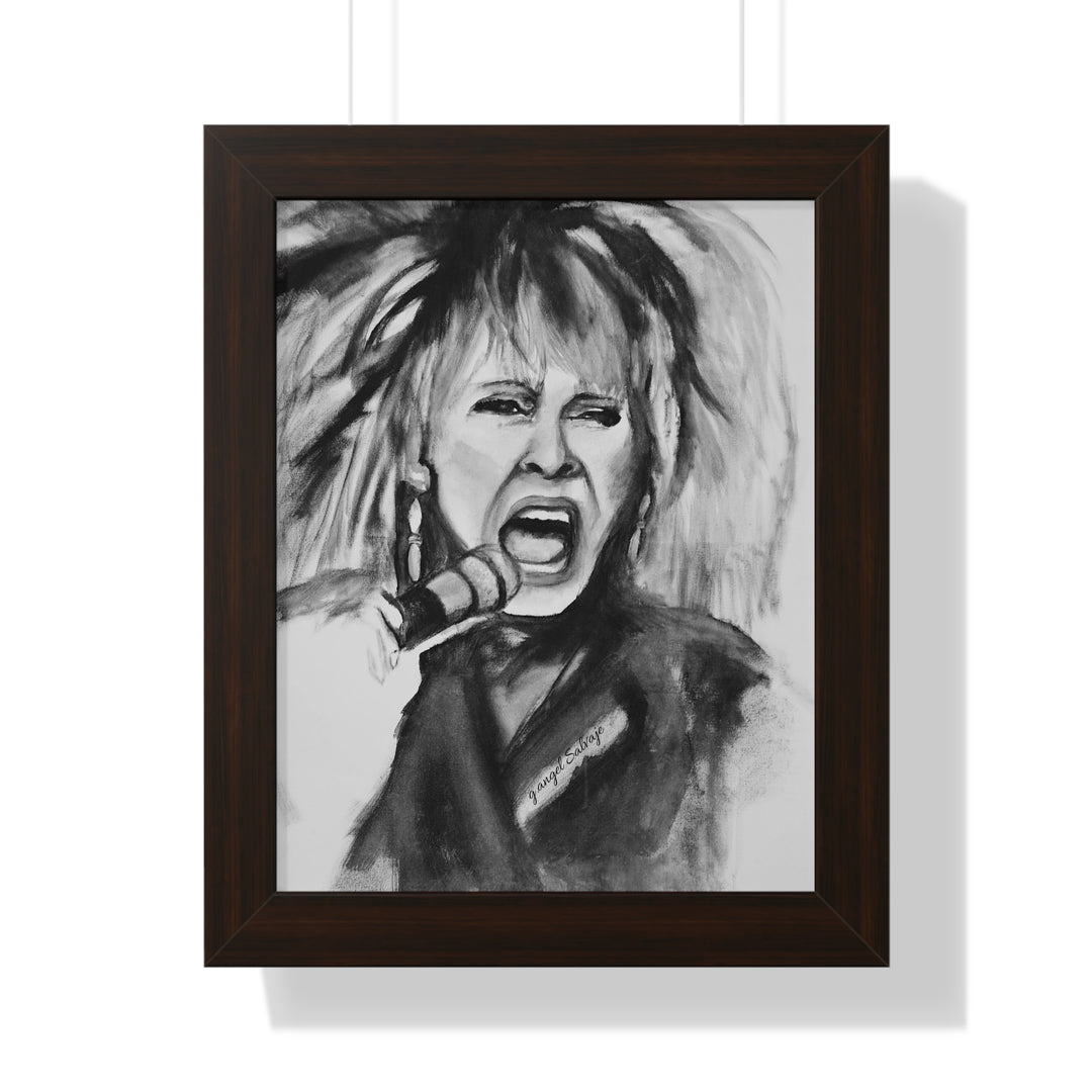 Tina Turner Framed Vertical Poster