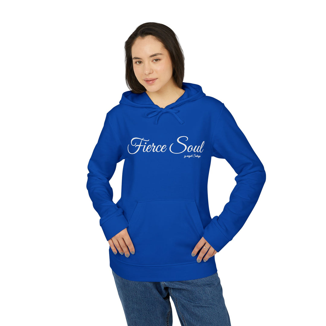 Fleece Hoodie - Fierce Soul Winged Stars and Stripes Skull