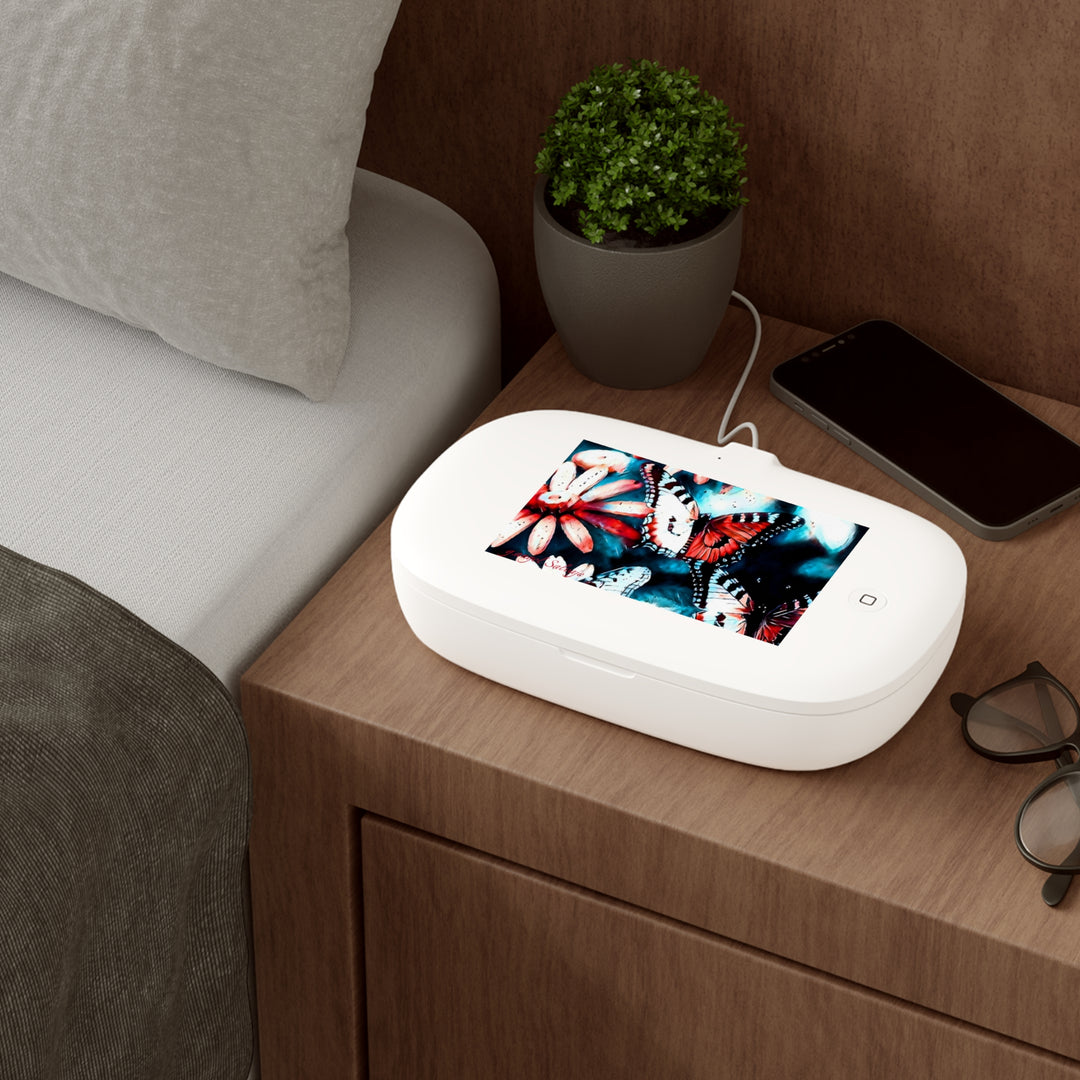 Butterflies Phone Sanitizer and Wireless Charging Pad