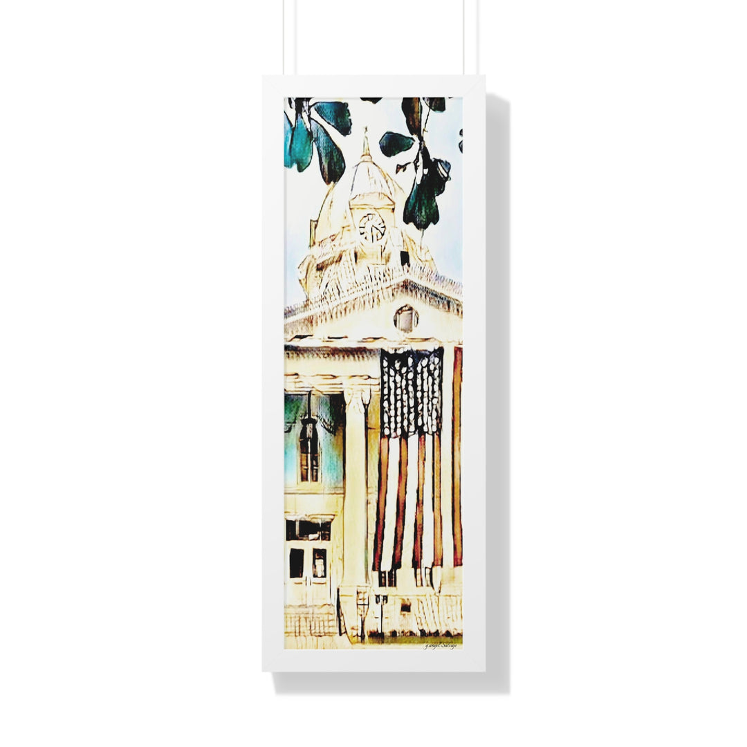 Colbert County Courthouse Framed Vertical Poster