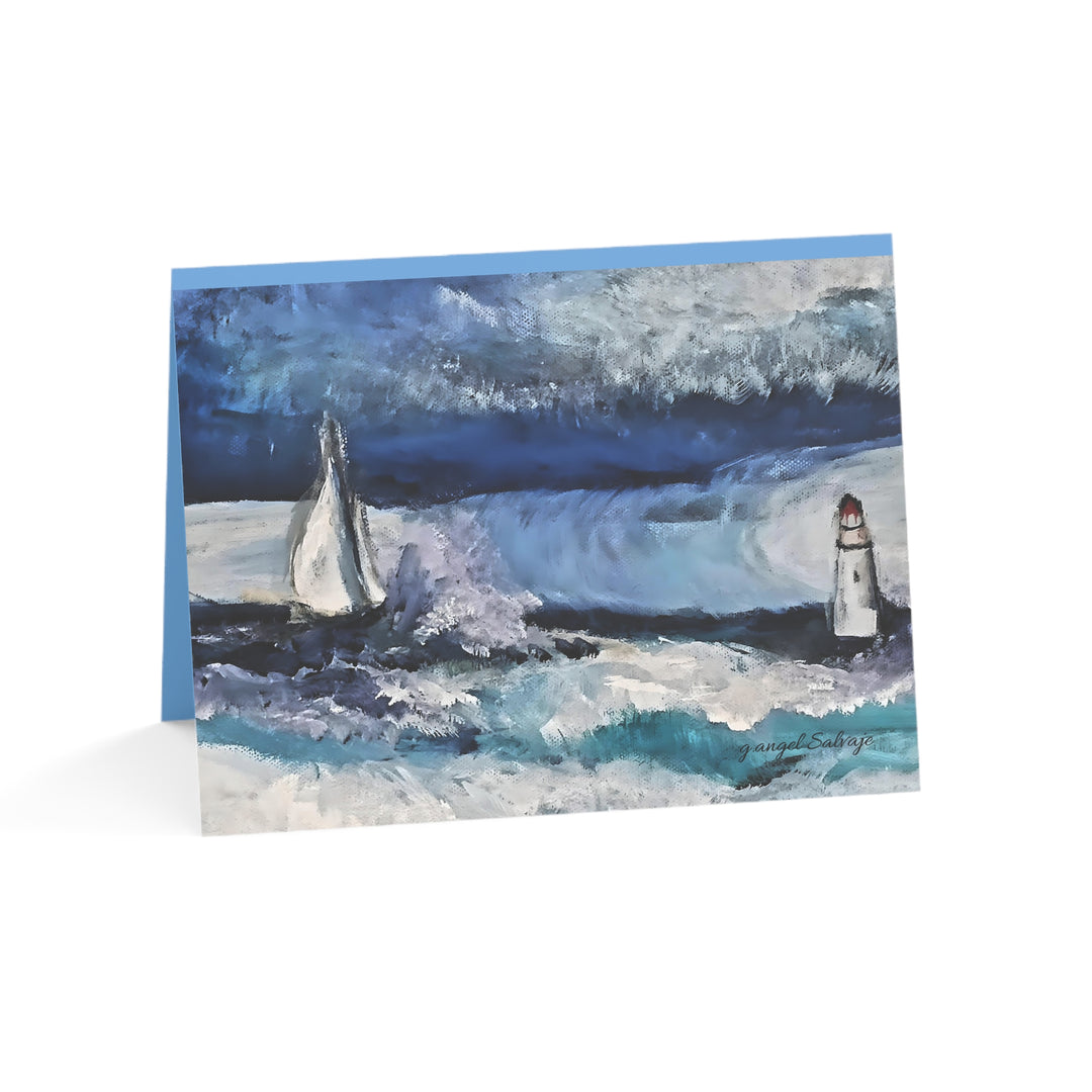 Encouragement Greeting Cards Set Anybody Listening? Drew me out of deep waters