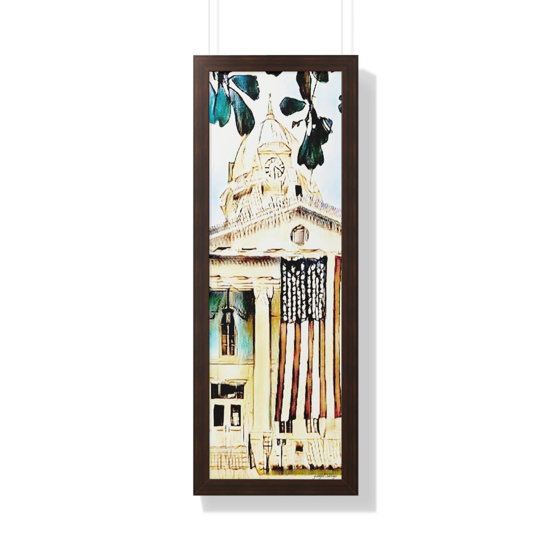 Colbert County Courthouse Framed Vertical Poster
