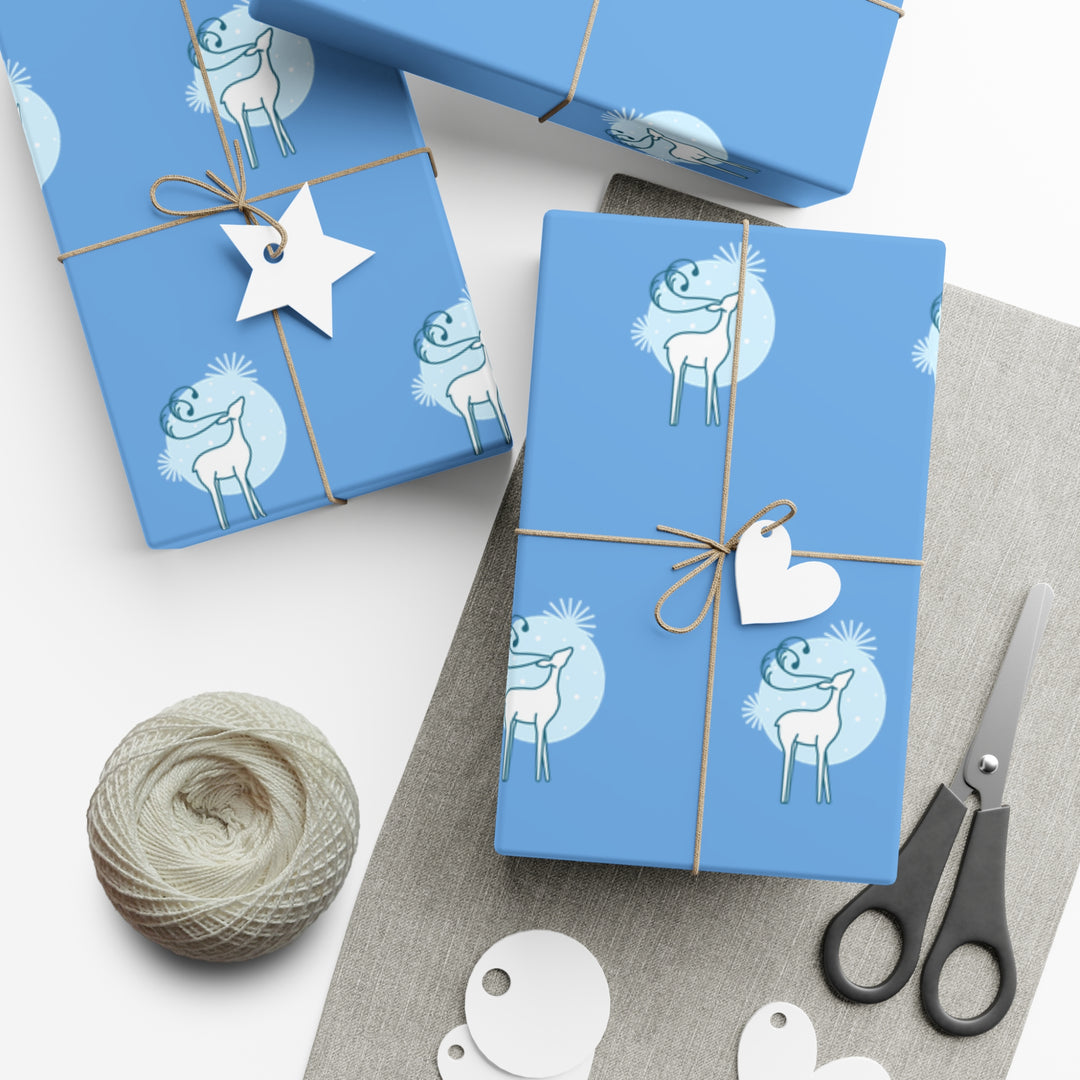 Reindeer in the Snow Gift Wrap Papers