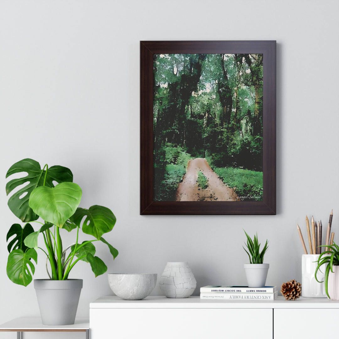 Life Viewed in Retrospect Framed Vertical Poster