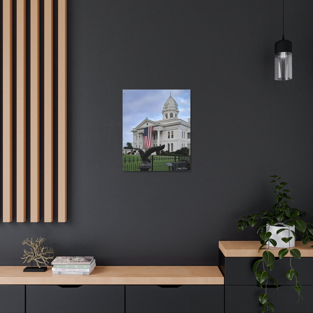 Colbert County Flag and Eagle Canvas Gallery Wraps
