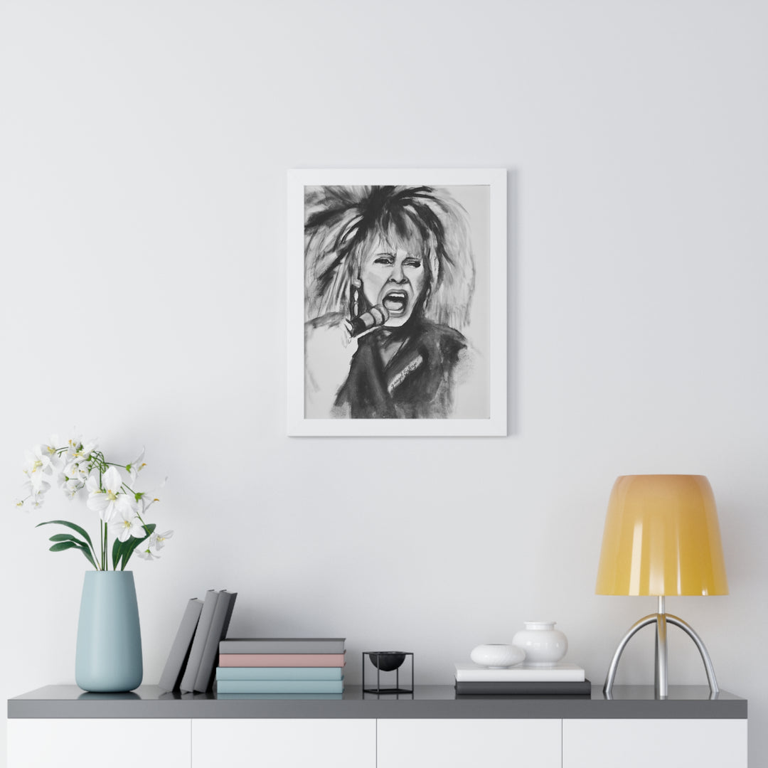 Tina Turner Framed Vertical Poster
