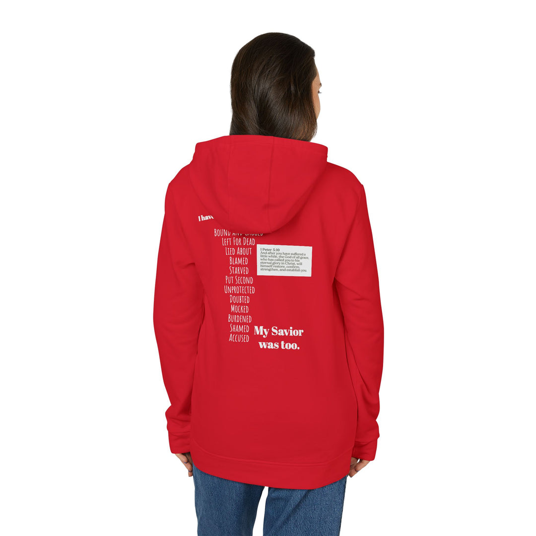 Fleece Hoodie - Fierce Soul Winged Stars and Stripes Skull