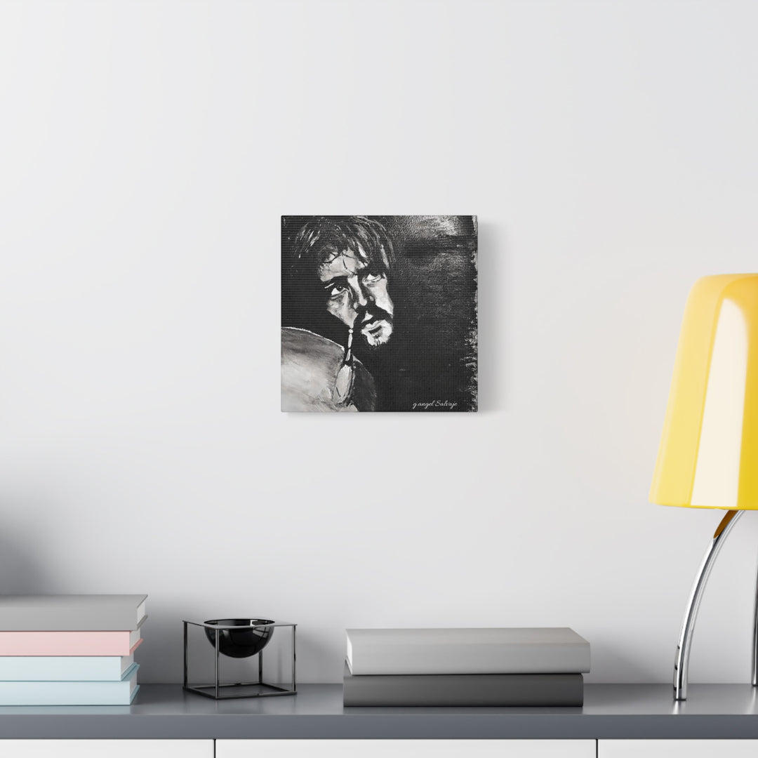 Canvas Print - Jon Bonham Black and White Painting