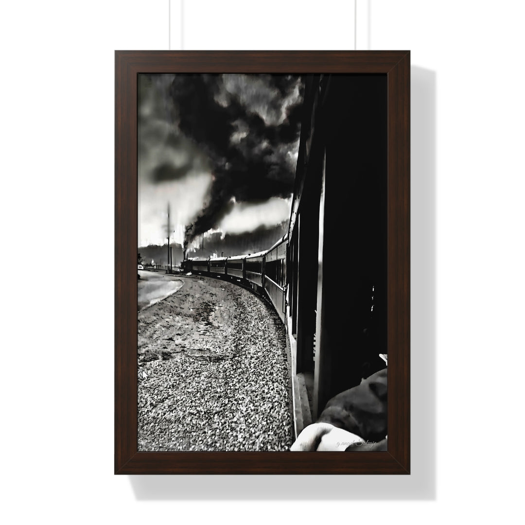 TRAIN RIDES TO HEARTBREAK STATION Framed Vertical Poster
