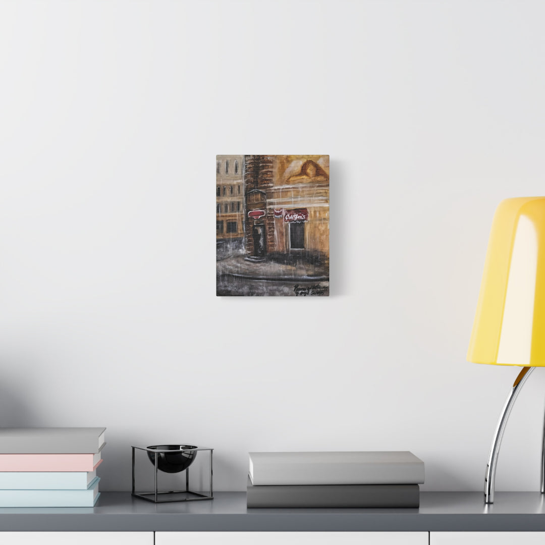 Deep Tones Canvas Print - Tears of Intercession-Urban Rainscape Design