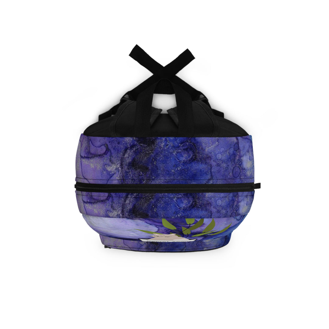 Stealth Mode Secret Agent Cat Marbled Purple Haze Backpack