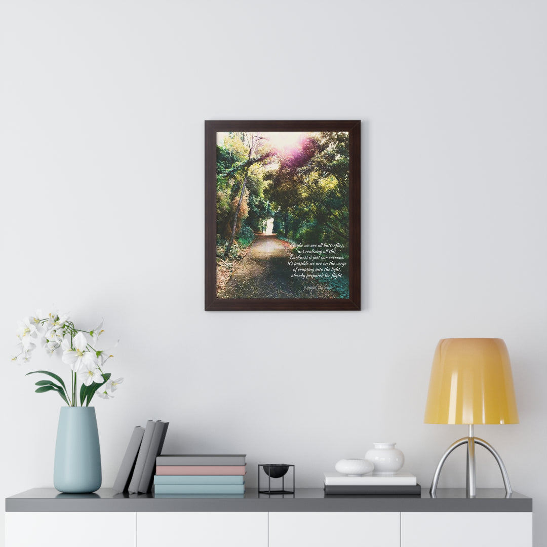 Maybe we are all Butterflies,FRAMED VERTICAL POSTER 1