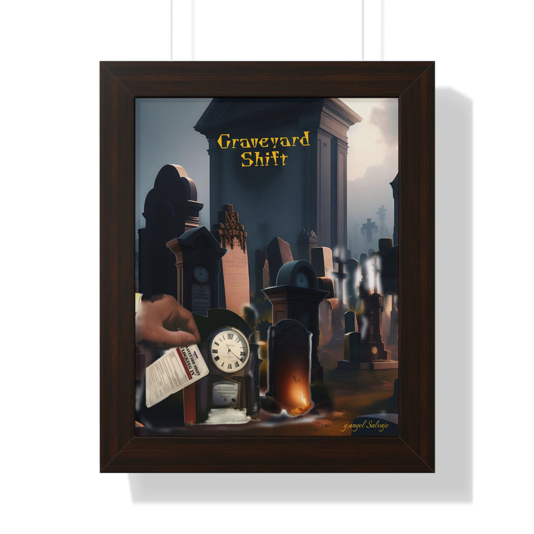 Graveyard Shift Framed Vertical Poster