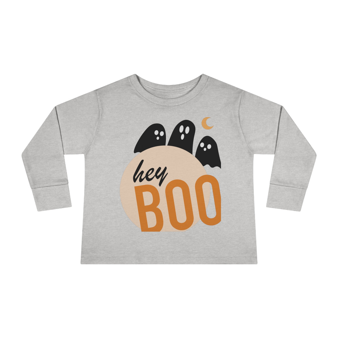 Hey Booo Ghosts Toddler Long Sleeve Tee