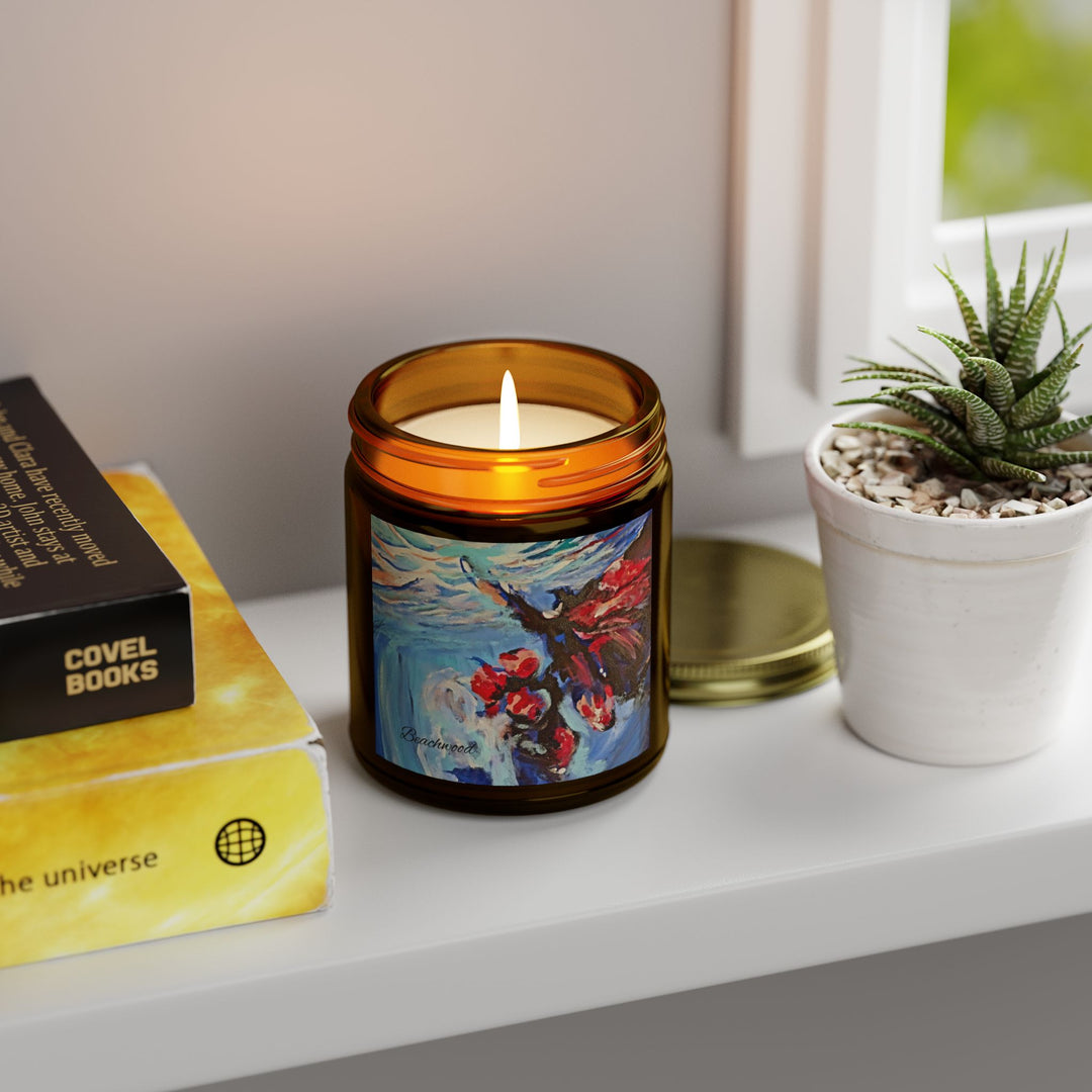 Scented Candle Beachwood Life's a Beach 4oz Coconut Apricot Wax