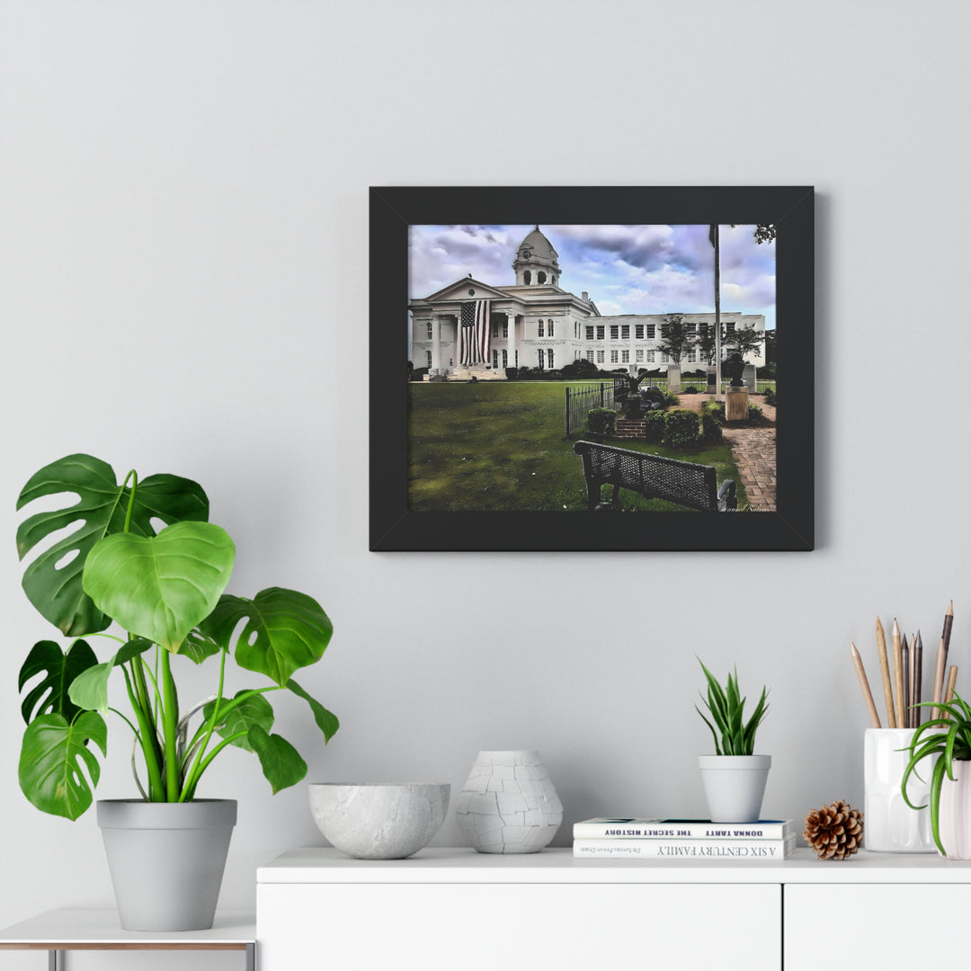 Colbert County Courthouse Memorial Framed Horizontal Poster