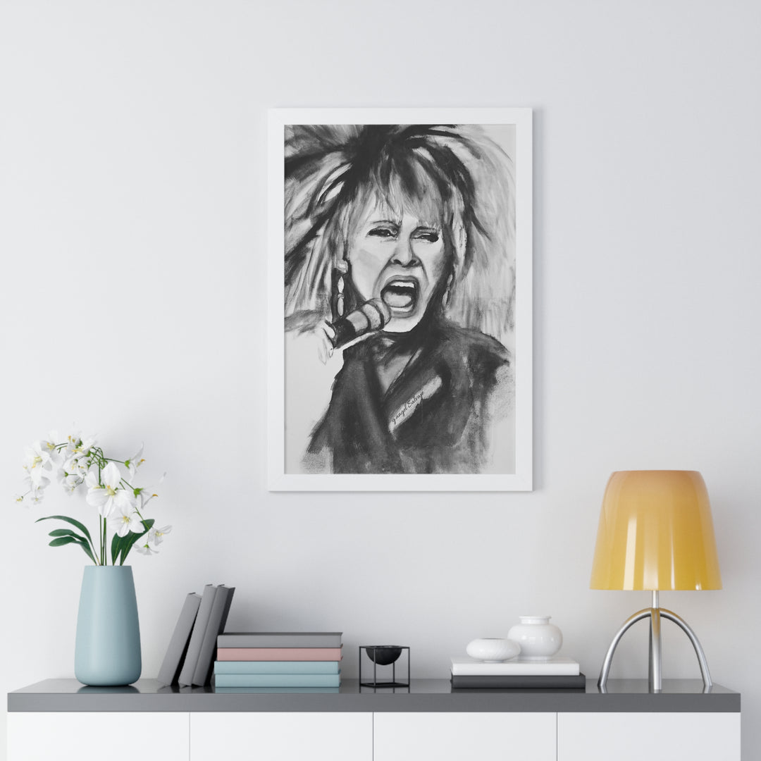 Tina Turner Framed Vertical Poster