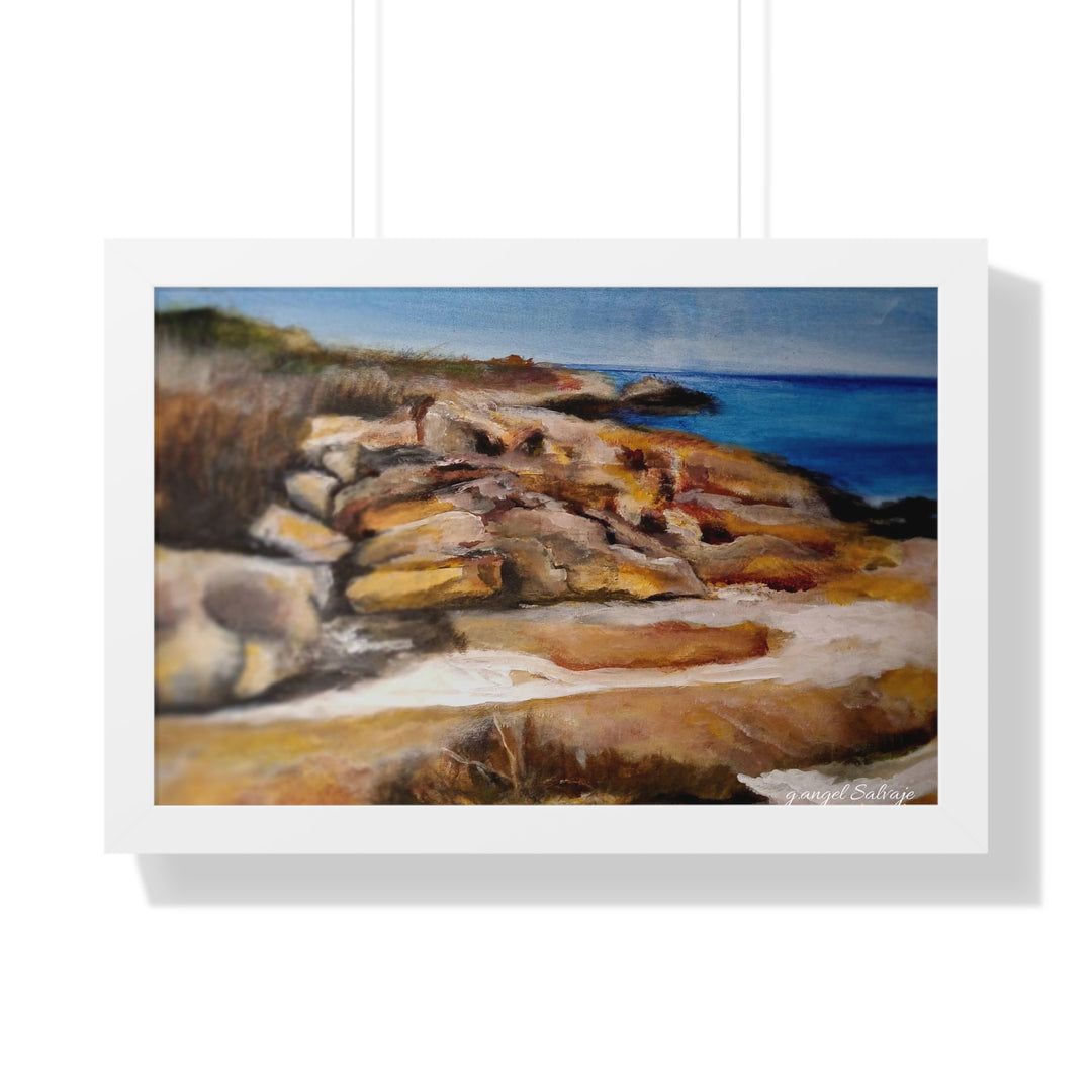 Framed Poster - Seaside Escape by g angel Salvaje