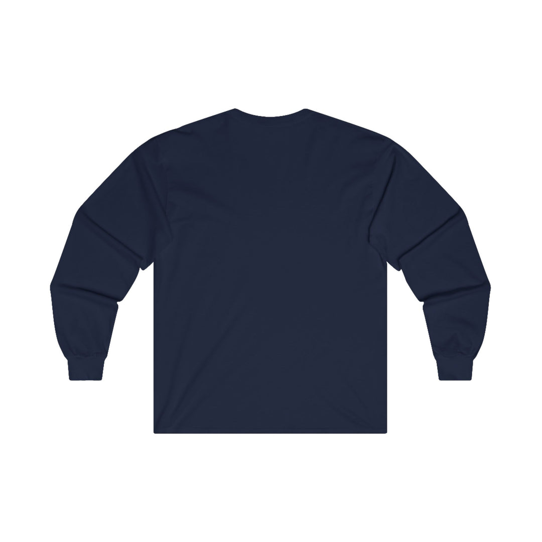 Long Sleeve Tee - Fierce Soul Stars and Stripes Royal Winged Skull Design
