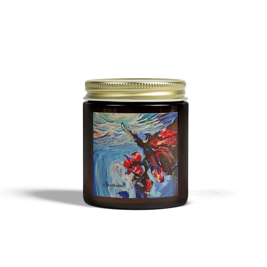 Scented Candle Beachwood Life's a Beach 4oz Coconut Apricot Wax