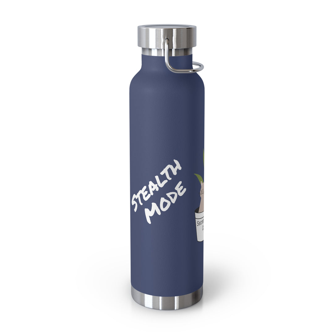 Secret Agent Cat Copper Vacuum Insulated Bottle, 22oz