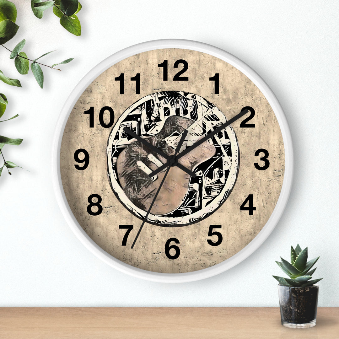 A Little Sketchy Guitar on Nashville Wall Clock