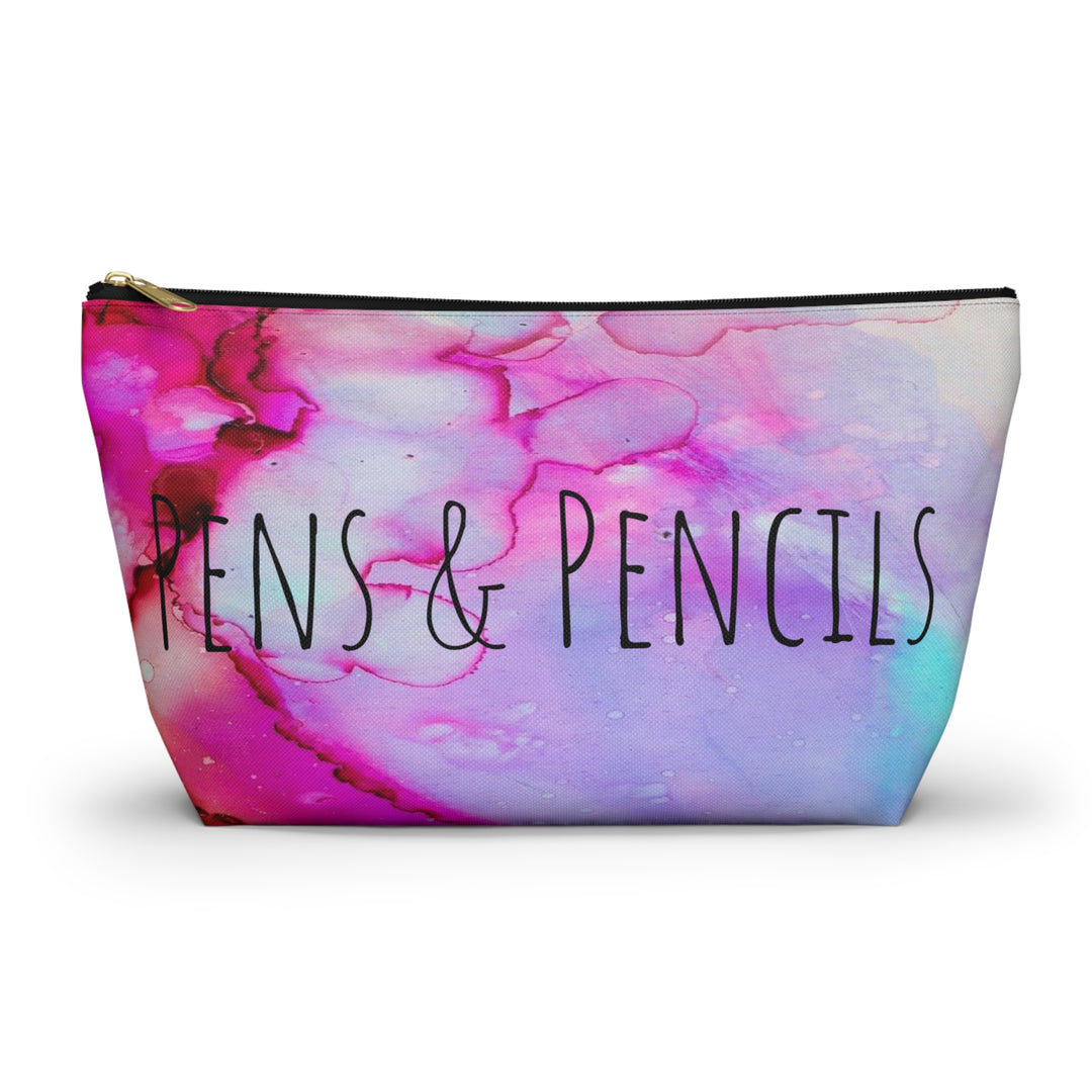 Color Swirl Pens and Pencils Accessory Pouch w T-bottom