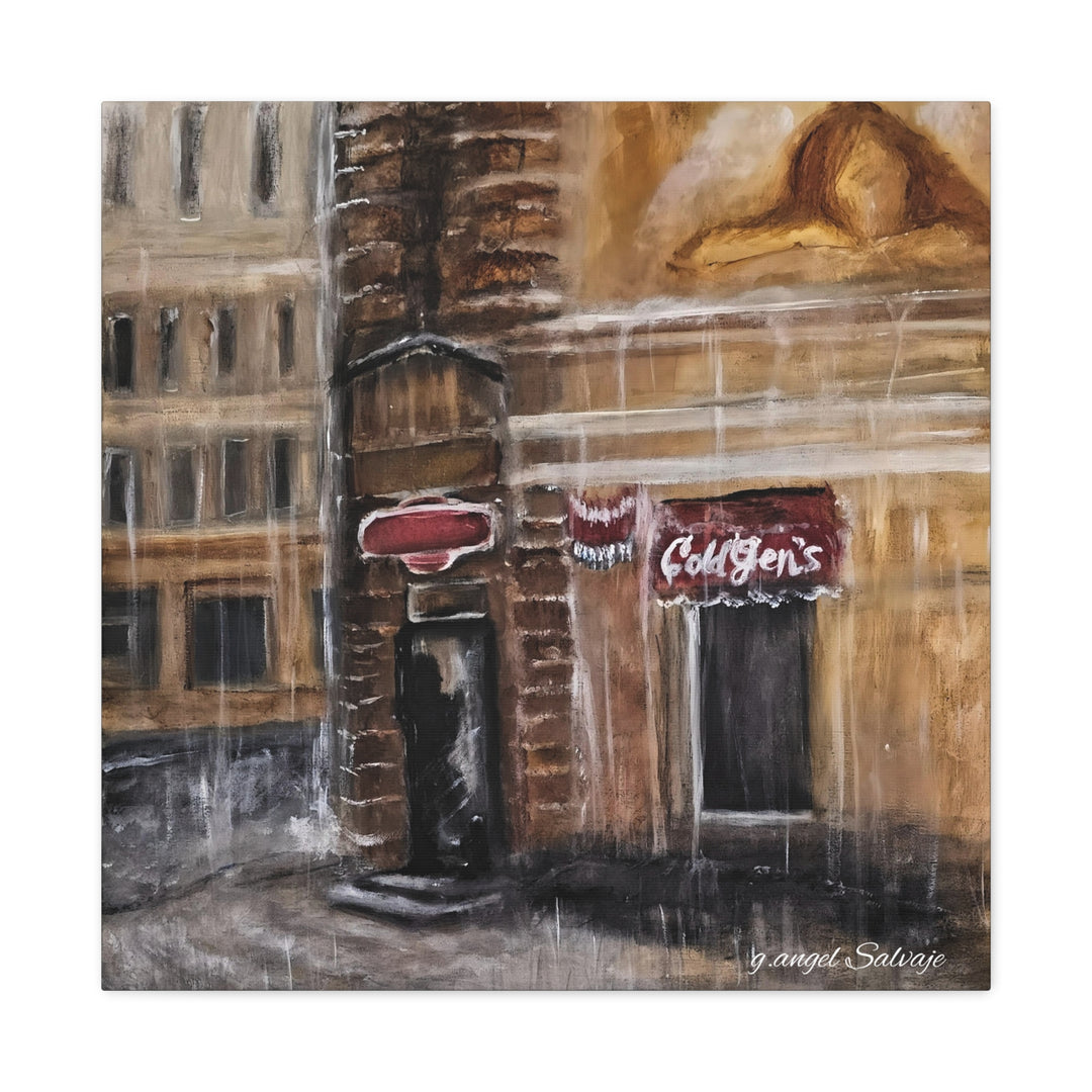 Deep Tones Canvas Print - Tears of Intercession-Urban Rainscape Design
