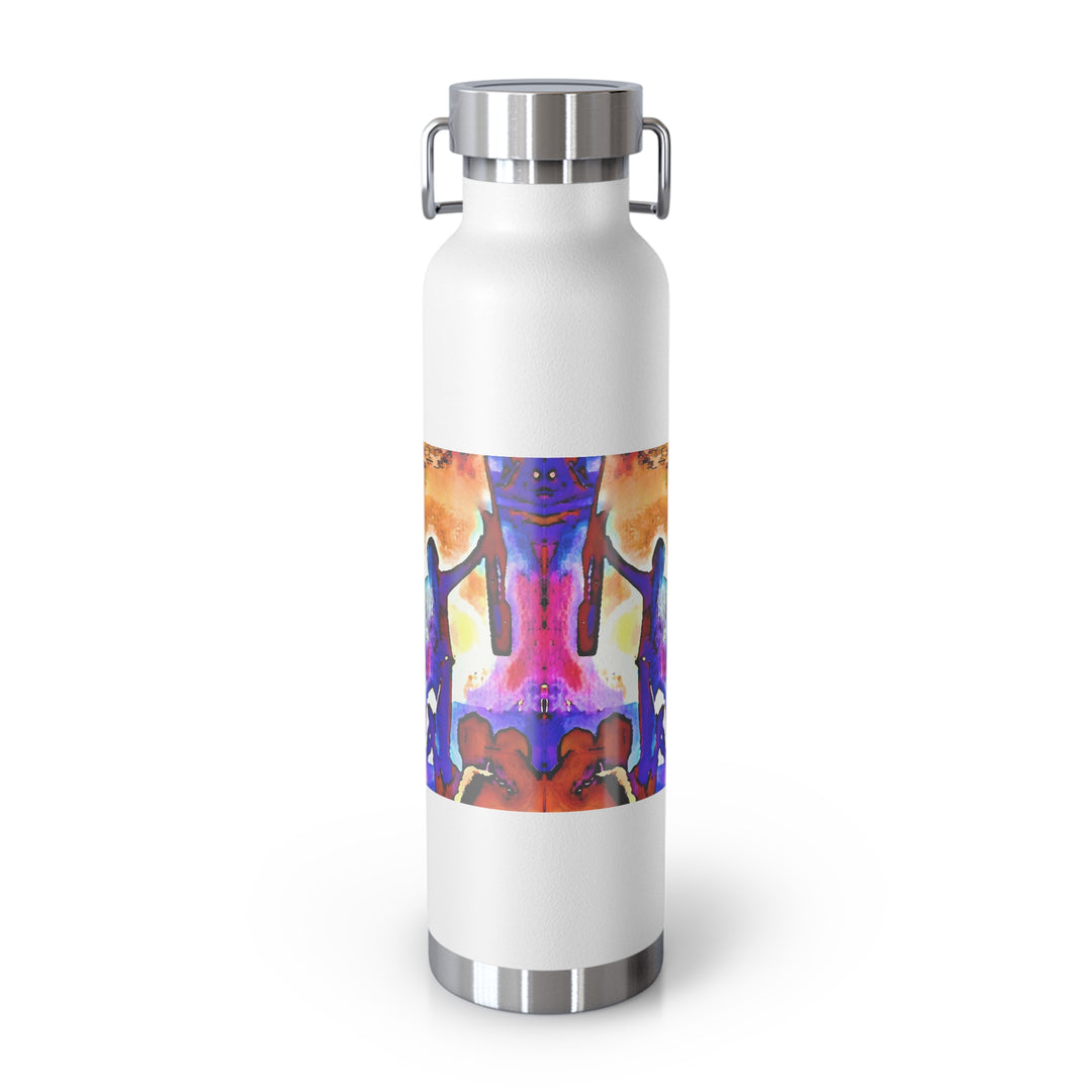 Mirrored Dana Strum, Music Heals Copper Vacuum Insulated Bottle, 22oz