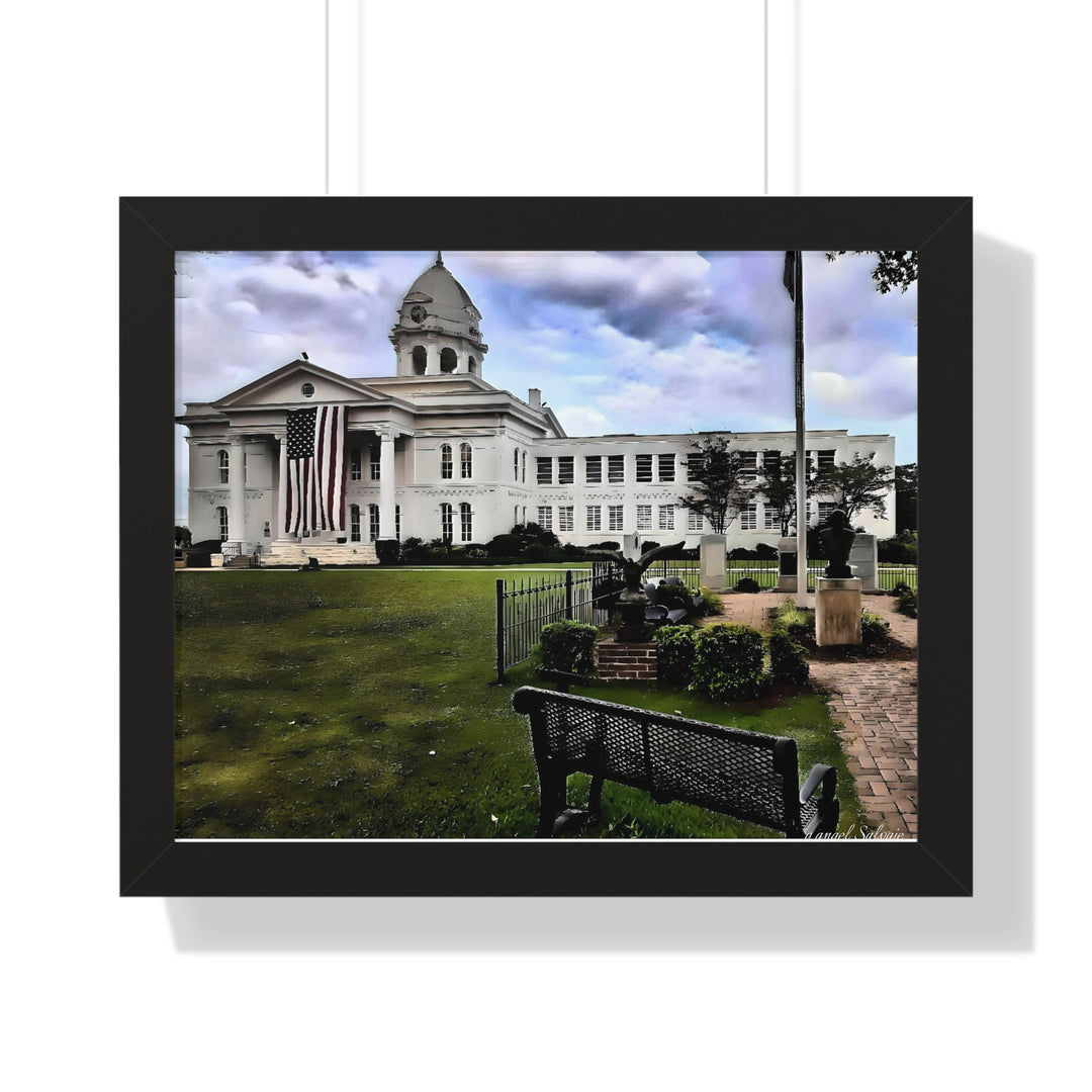 Colbert County Courthouse Memorial Framed Horizontal Poster