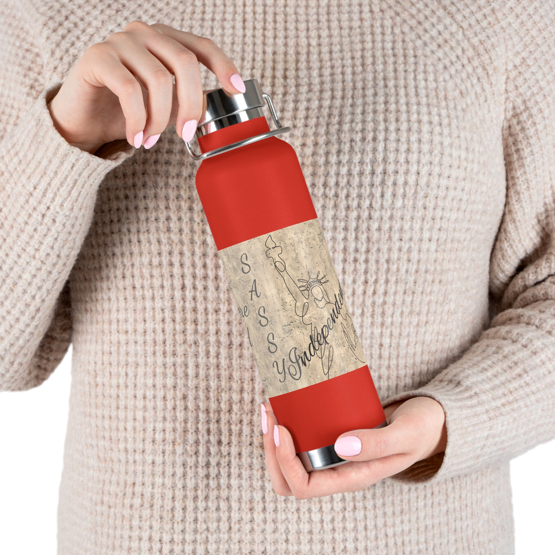 All Men Were Created Equal Copper Vacuum Insulated Bottle, 22oz