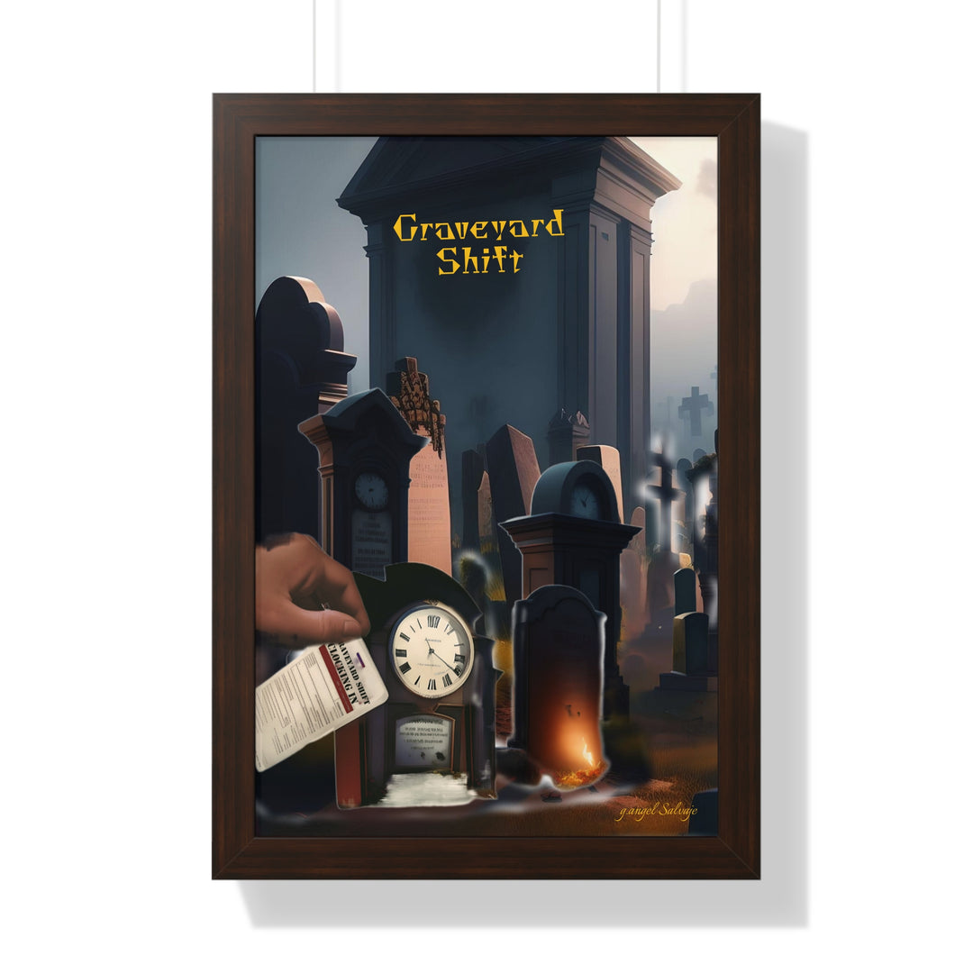 Graveyard Shift Framed Vertical Poster