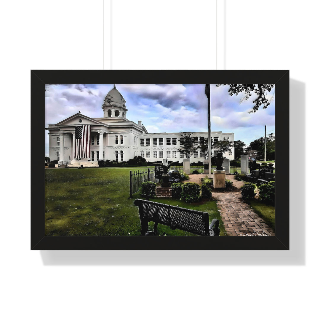 Colbert County Courthouse Memorial Framed Horizontal Poster