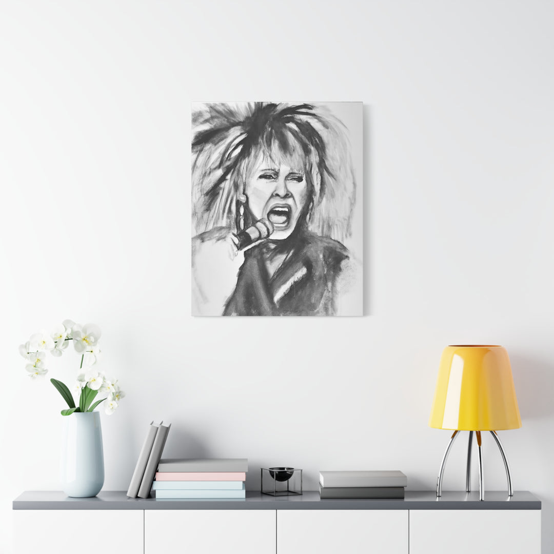 Canvas Print Tina Turner Rock and Roll Portrait