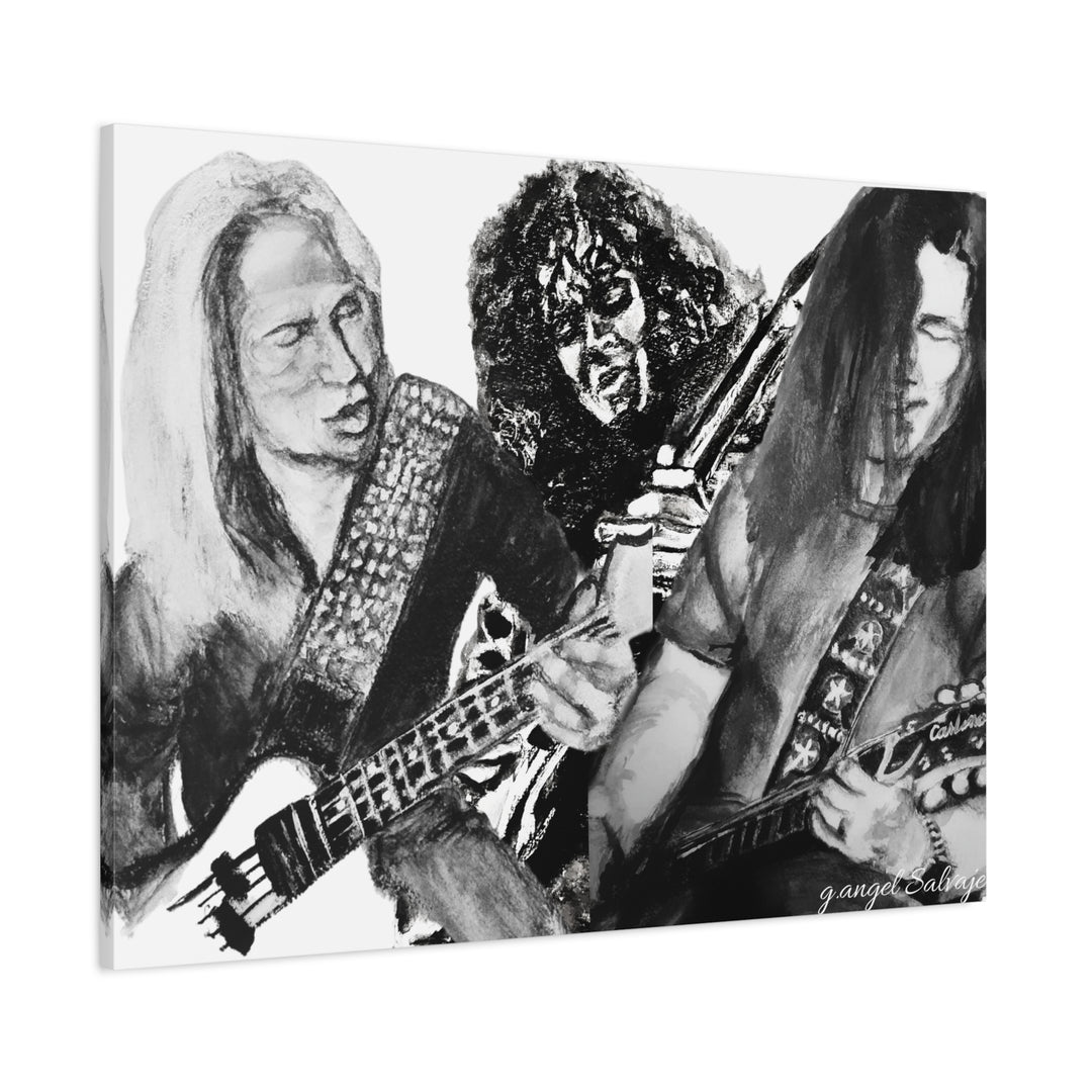 Canvas Print - Slaughter Band Mad About You painting Compilation g angel Salvaje