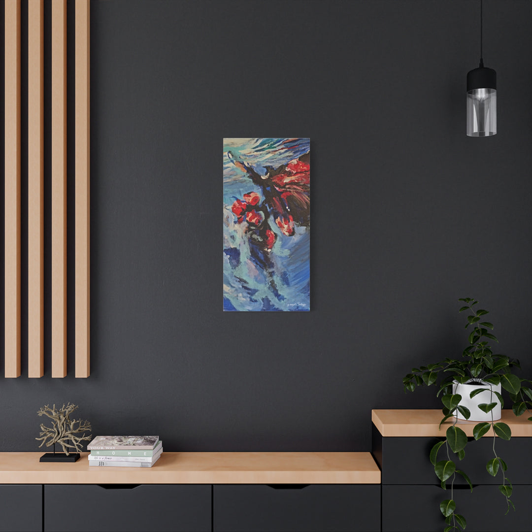 Canvas Print - Nothing is Impossible ,Butterfly Dance Under water 25&quot;