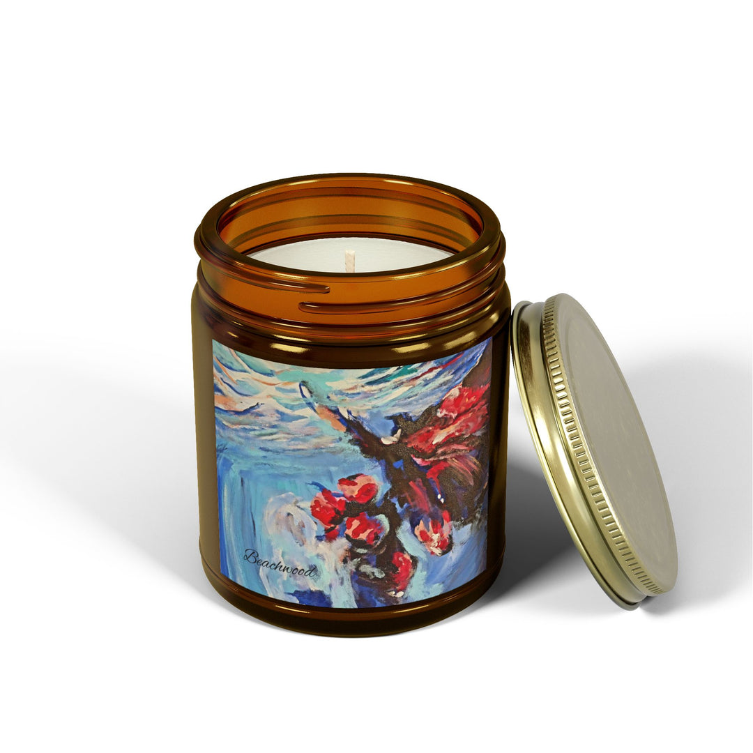 Scented Candle Beachwood Life's a Beach 4oz Coconut Apricot Wax