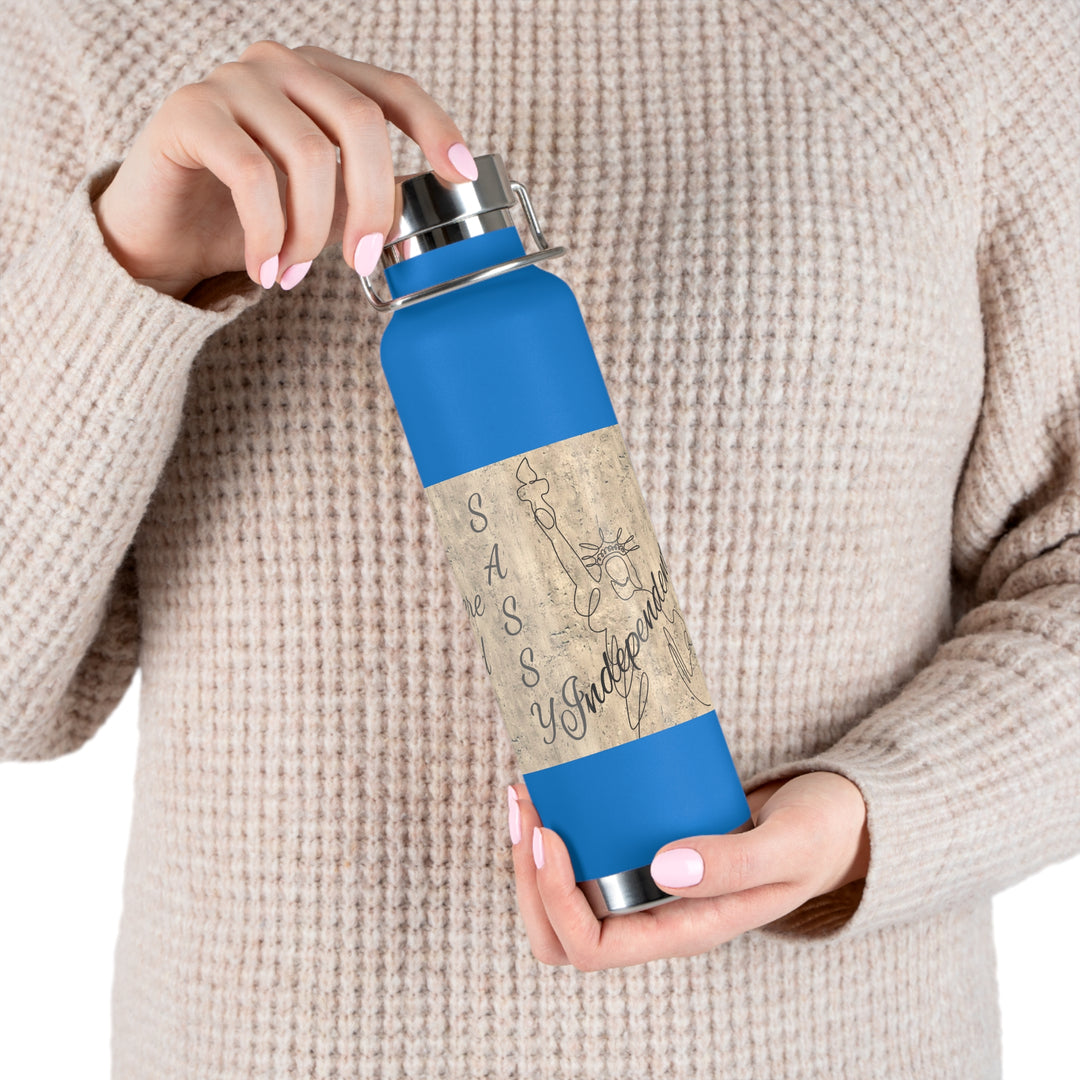 All Men Were Created Equal Copper Vacuum Insulated Bottle, 22oz