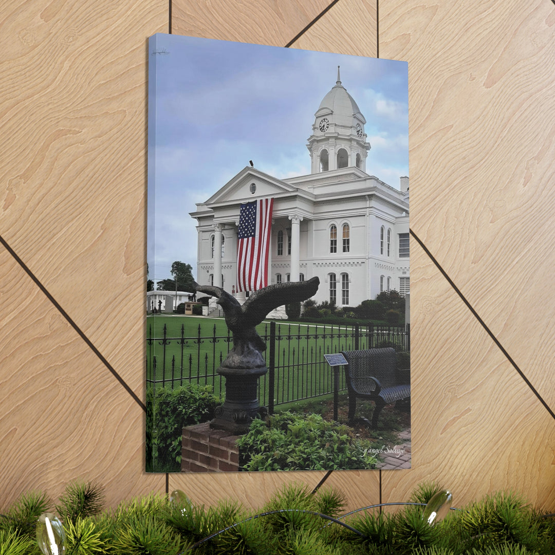 Colbert County Flag and Eagle Canvas Gallery Wraps