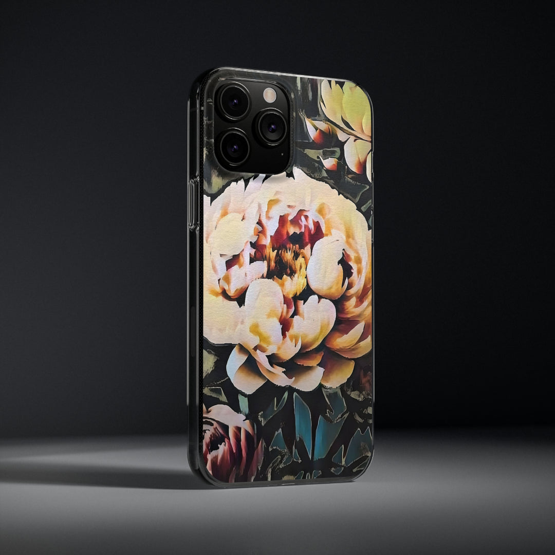 Painted Peony Soft Phone Cases