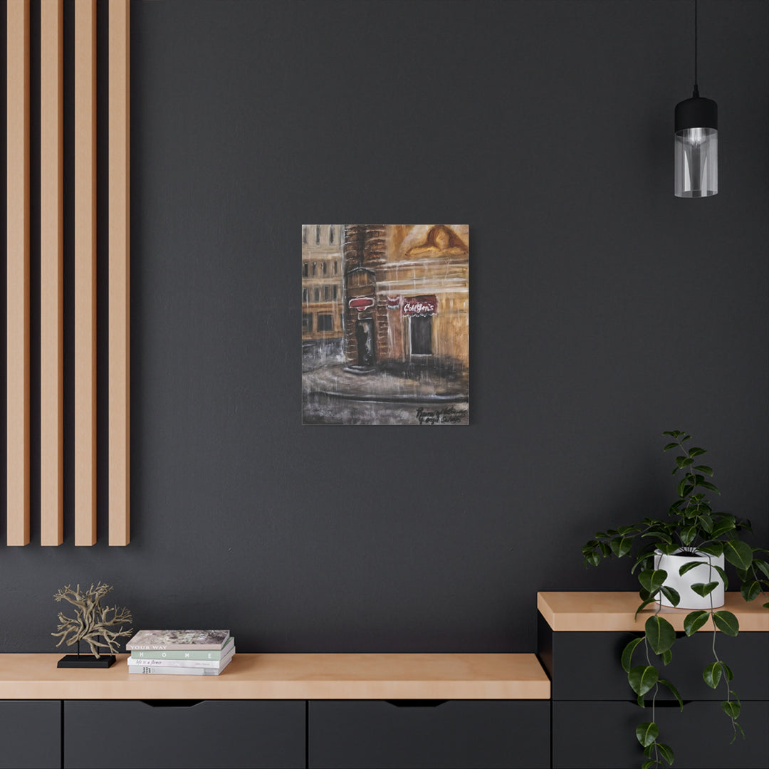 Deep Tones Canvas Print - Tears of Intercession-Urban Rainscape Design