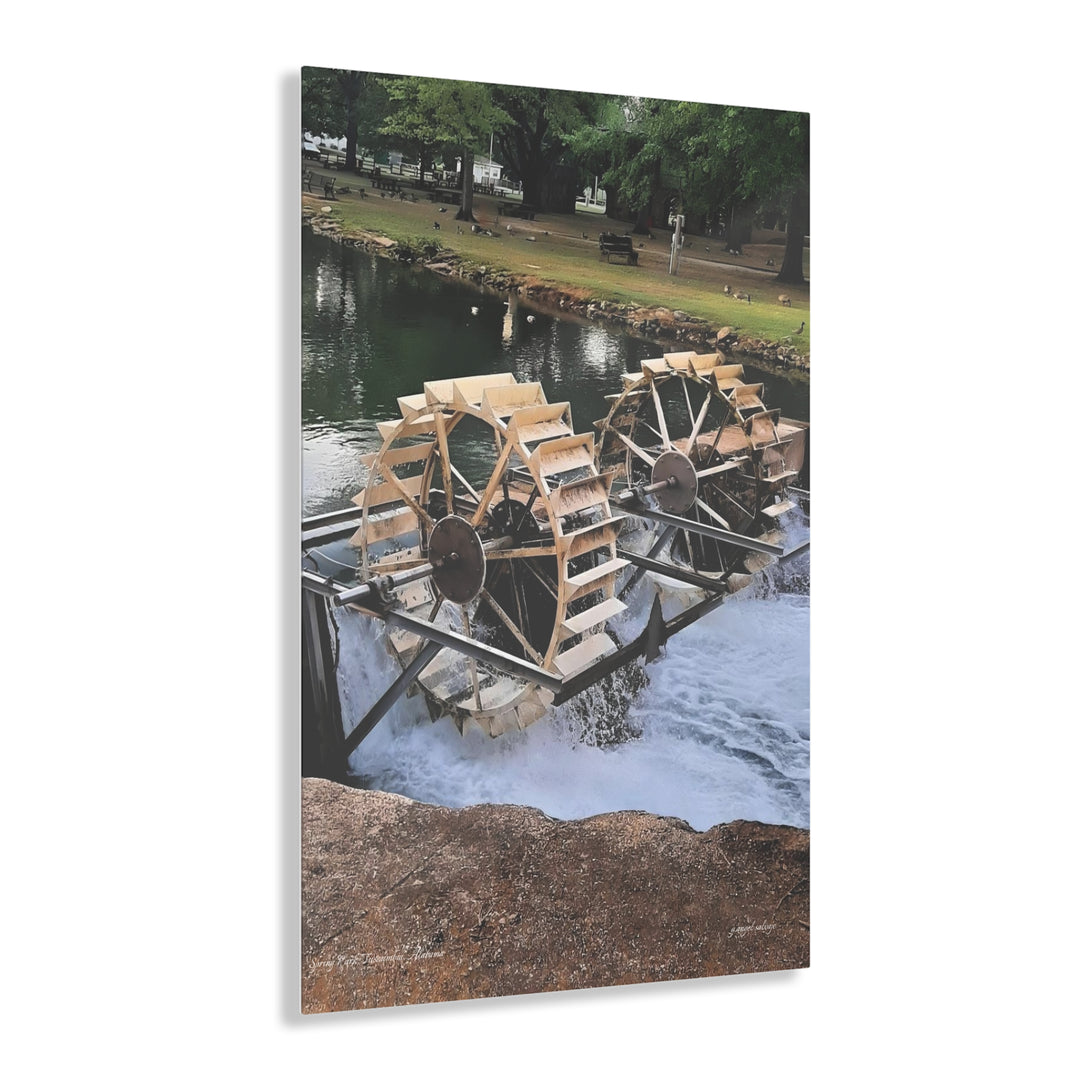 Water Wheel , Spring Park  Acrylic Prints