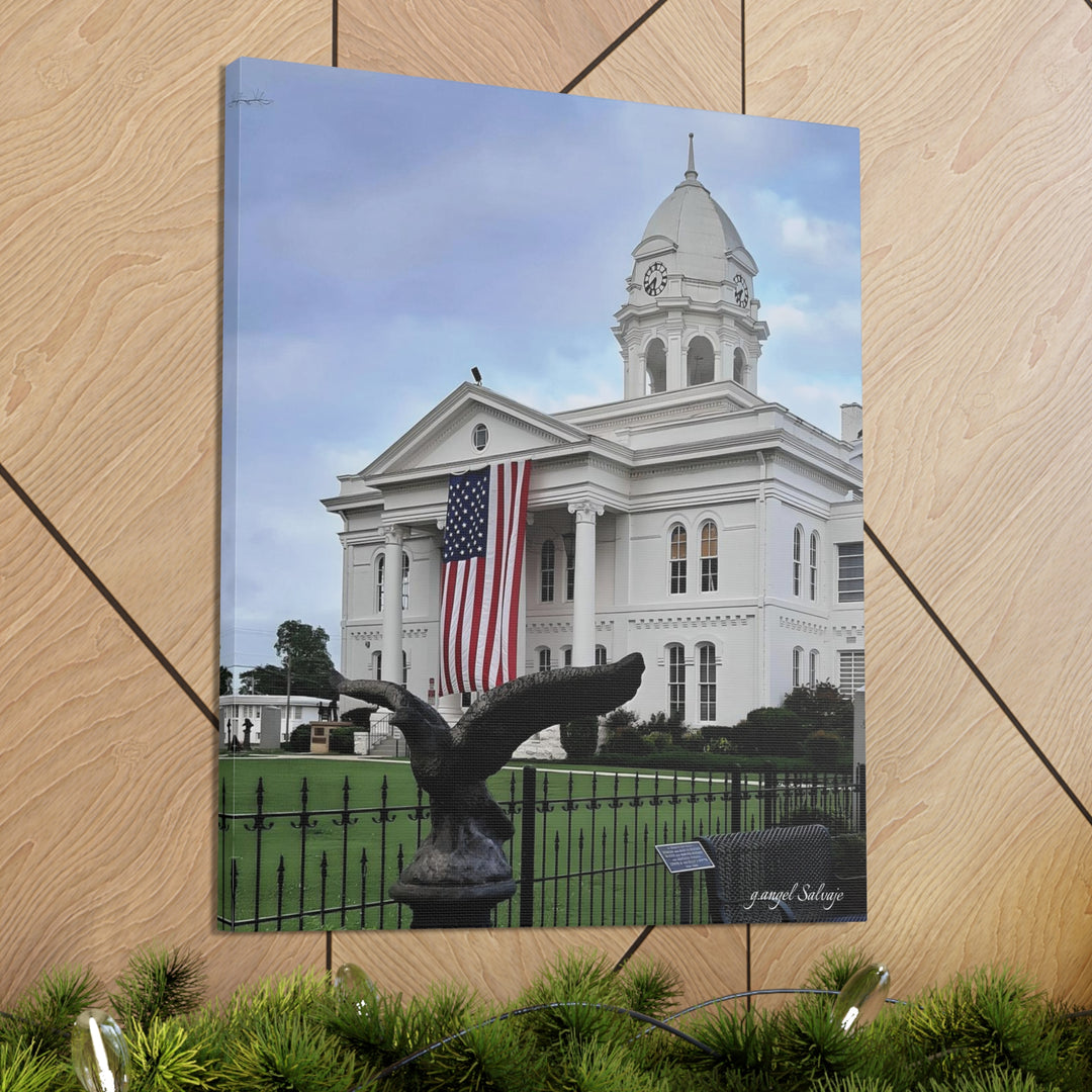 Colbert County Flag and Eagle Canvas Gallery Wraps