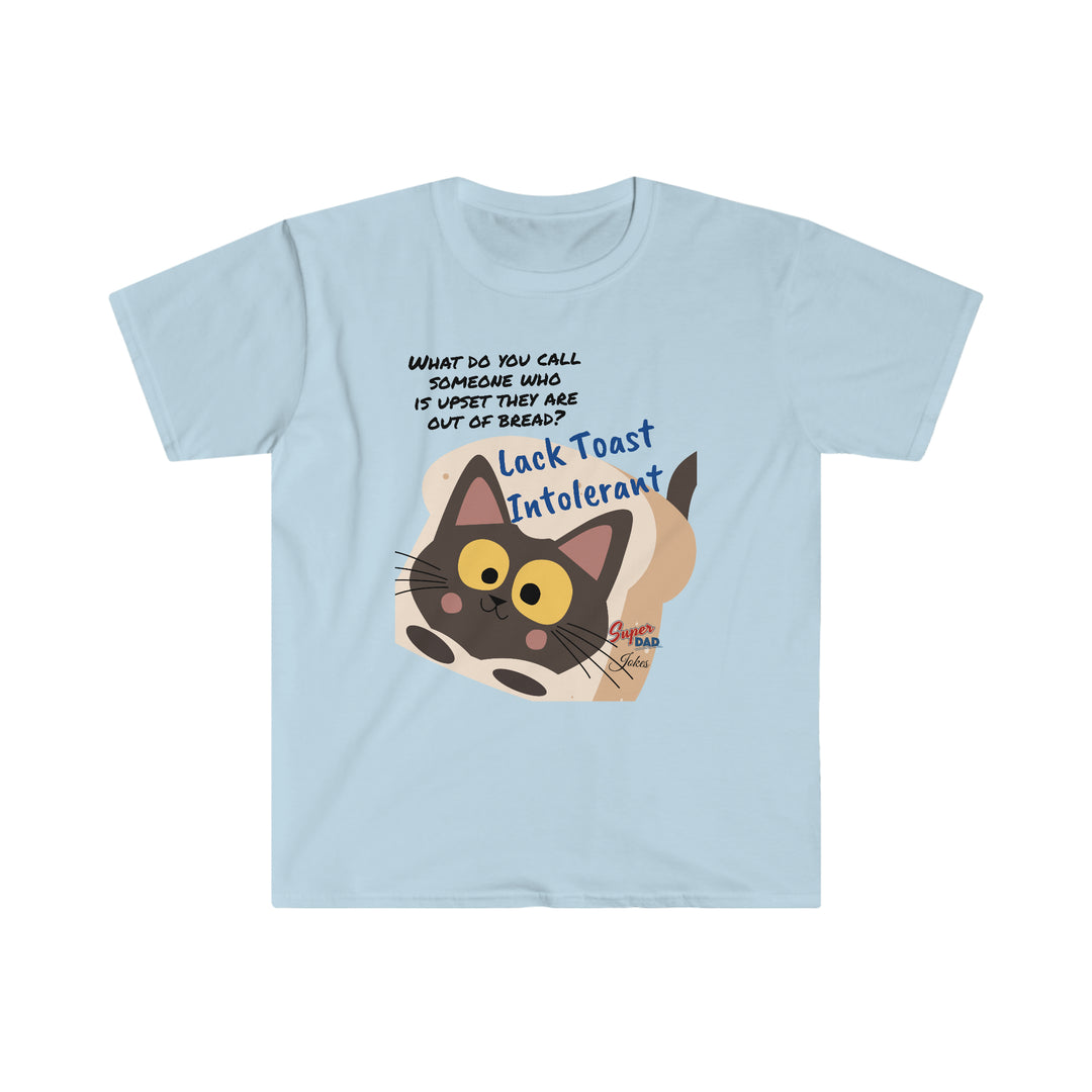 Lack Toast Cat Dad Jokes Unisex Softstyle T-Shirt