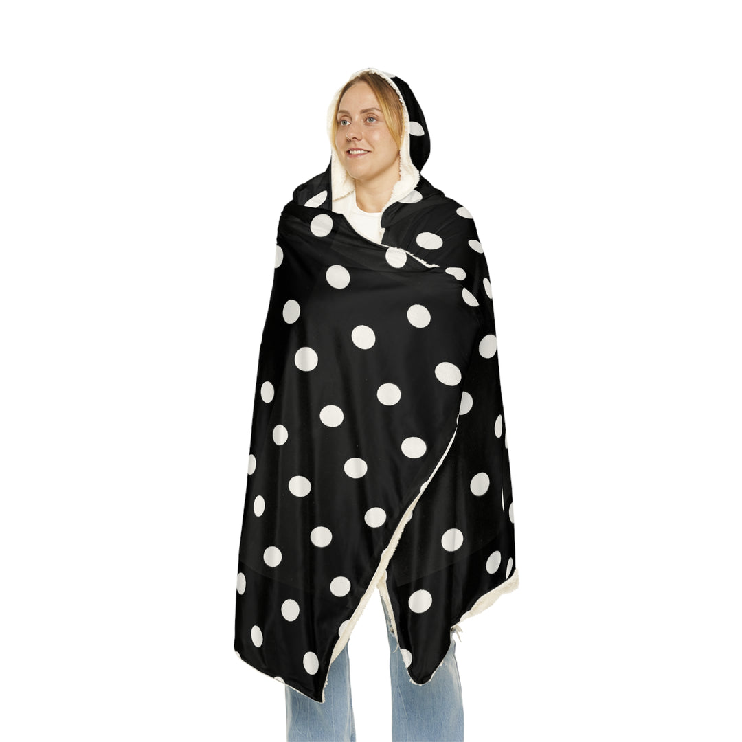 Black & White Polka Dot Snuggle Blanket
